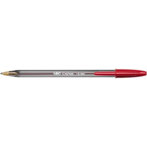 Penna sfera Cristal Large - punta 1,6 mm - rosso - Bic - conf. 50 pezzi