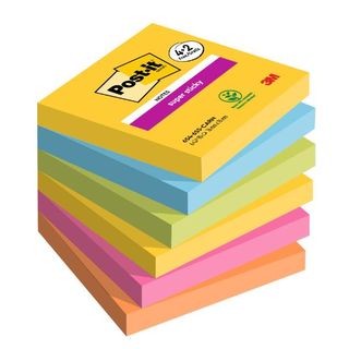 Blocco foglietti Post-it Super Sticky Carnival - 76 x 76 mm - 90 fogli - Post-i…