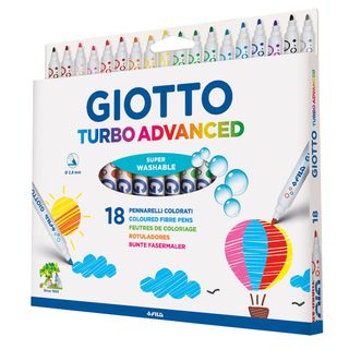 Pennarelli Turbo Advanced - punta 2,8mm - colori assortiti - Giotto - astuccio …