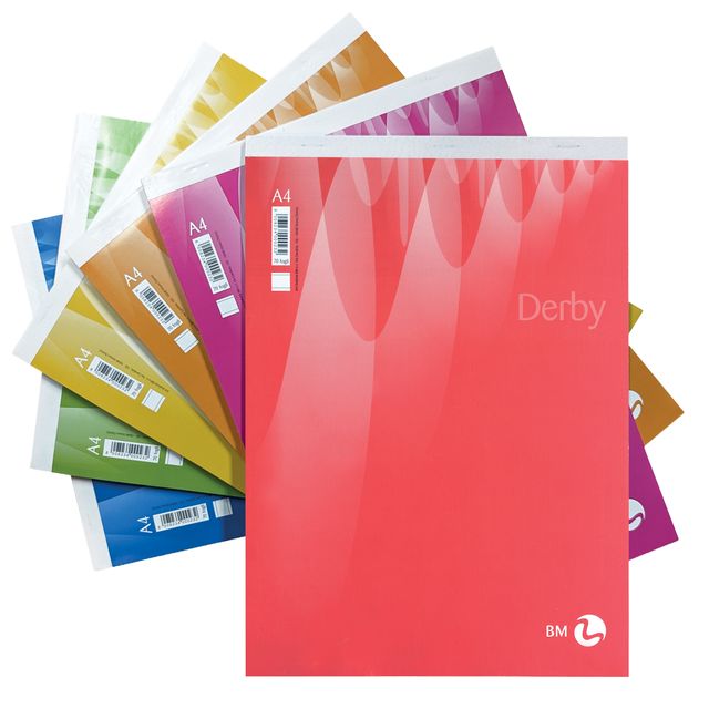 Blocco note Derby - 1 rigo - 210 x 297mm - 60gr - 70 fogli - BM
