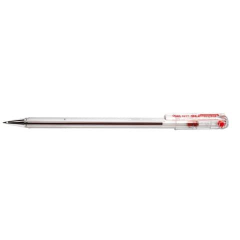 Pentel Superb - Penna a sfera - rosso - inchiostro a base olio - 0.7 mm - fine