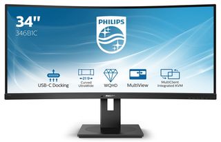 Philips B Line 346B1C - Monitor a LED - curvato - 34" - 3440 x 1440 UWQHD @ 100…