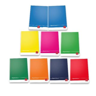 Pigna Colours - Quaderno - maxi - A4 - 42 pagine - ruled - assortiti - cartone …