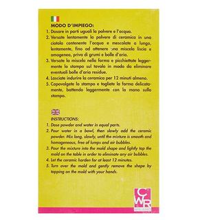 Polvere di ceramica bianca - 1 kg - Deco