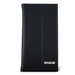 Portabiglietti da visita Professional - similpelle - nero - 12,5x23,5 cm - City…
