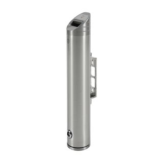 Portacenere murale - da esterno - diametro 10 cm - H 48 cm - acciaio inox