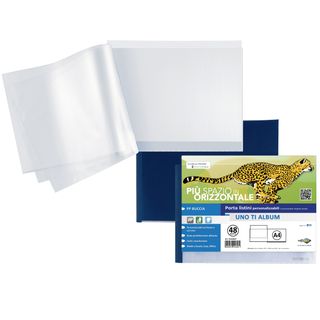 Portalistini personalizzabile Uno TI - 30x22 cm (album) - 48 buste - blu - Sei …