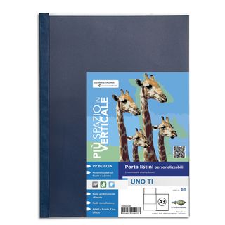 Portalistini personalizzabile Uno TI - 30x42 cm (libro) - 24 buste - blu - Sei …