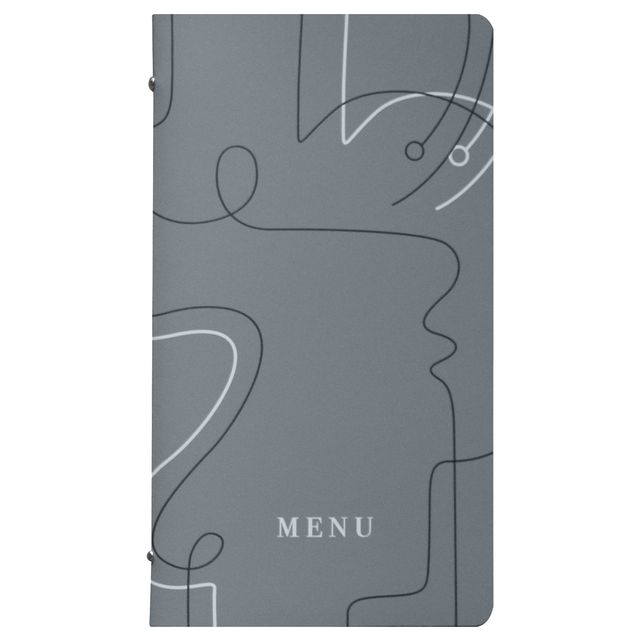 Portamenù linea Linee - 18x31,6 cm - grigio - Stilcasa