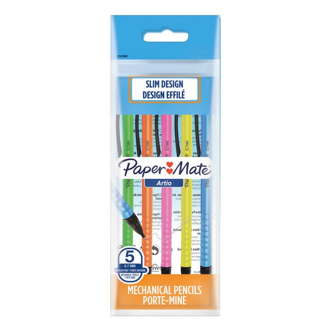 Portamine usa e getta Artio - 0.7 mm - HB - fusto colori assortiti - Papermate …