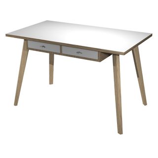 Postazione Home-Office - con sottopiano - gambe in legno -120 x 60 x H 74,4 cm …