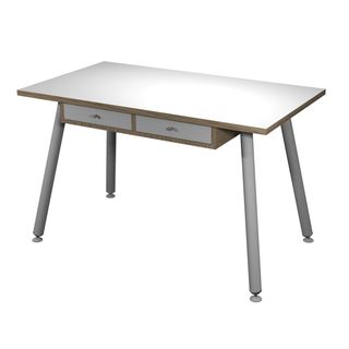 Postazione Home-Office - con sottopiano - gambe in metallo -120 x 60 x H 74,4 c…
