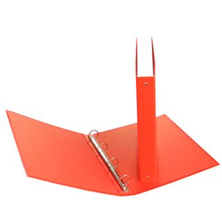 Raccoglitore - 22 x 30 cm - 4 anelli tondi 30 mm - dorso 4 cm - rosso - Starline