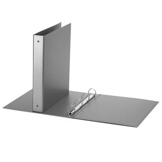 Raccoglitore Europa - 22 x 30 cm - 4 anelli tondi 30 mm - dorso 4 cm - grigio m…