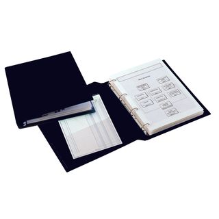 Raccoglitore Sanremo 2000 - 22 x 30 cm - 4 anelli a D 30 mm - dorso 4 cm - nero…