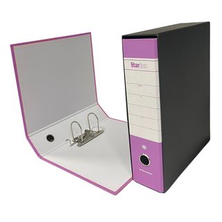 Registratore Starbox - dorso 8 cm - protocollo 23 x 33 cm - lilla - Starline