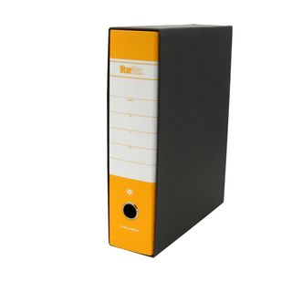 Registratore Starbox sfuso - dorso 8 cm - protocollo 23 x 33 cm - giallo - Star…