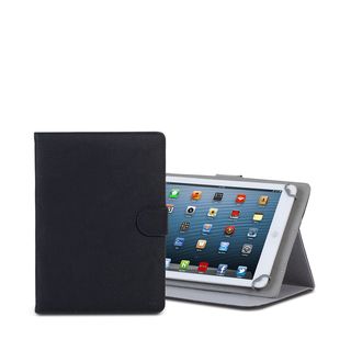 Riva Case 3017 - Flip cover per tablet - pelle di poliuretano - nero - 10.1"