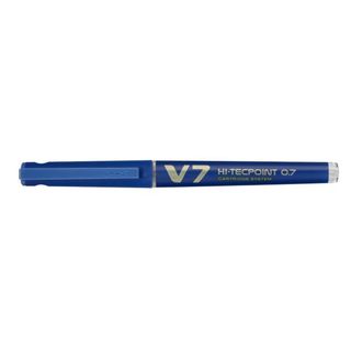 Roller Hi Tecpoint V7 ricaricabile Begreen con cappuccio - punta 0,70mm - blu -…