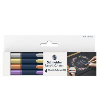 Roller Metallic 050 - tratto 0,4 mm - colori metallici assortiti - Schneider - …