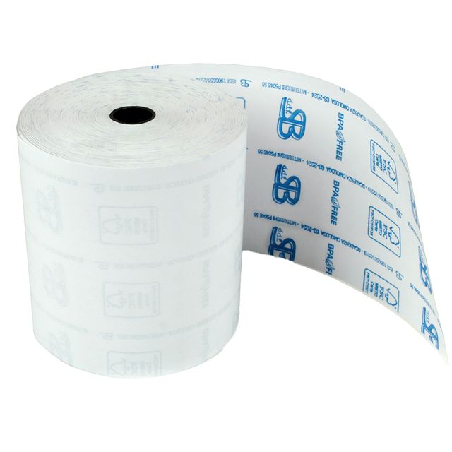 Rotolo registratore cassa - 57,5 mm x 60 m - 55 gr - diametro esterno 68 mm - a…