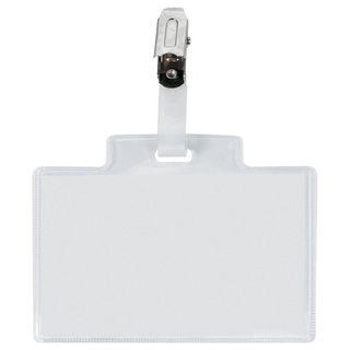 SEI PASS 3M - Badge per il nome - per 95 x 60 mm - clip - trasparente (pacchett…