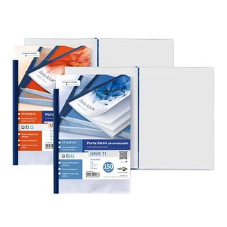 SEI UNO TI - Portalistini per presentazione - 120 compartimenti - per A4 - blu