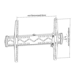 SOPAR STAFFE TECHVISION Plano Slim 60-6040T - Kit montaggio - per pannello piat…