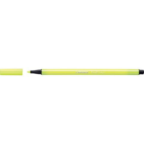 STABILO Pen 68 - Penna punta in fibra - giallo fluorescente - inchiostro base a…