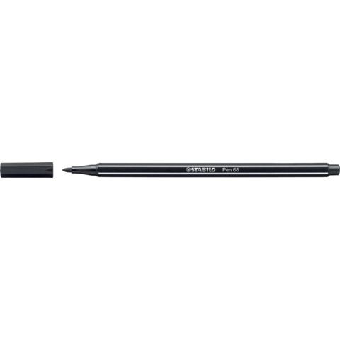 STABILO Pen 68 - Penna punta in fibra - nero - inchiostro base acqua - 1 mm - m…