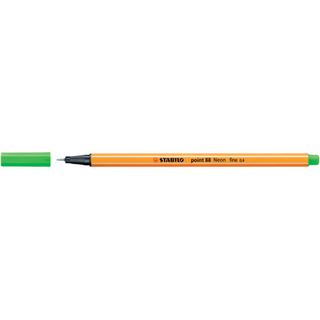 STABILO point 88 - Penna a punta sottile - verde neon - 0.4 mm - fine