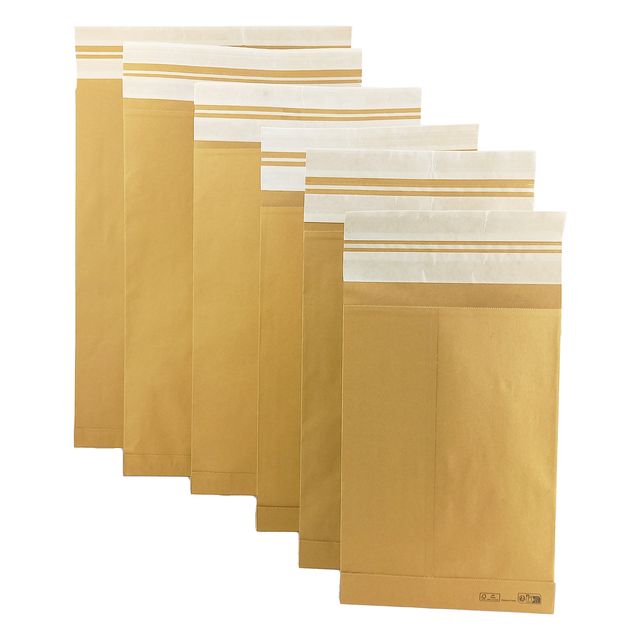 Sacchetto e-commerce E-Double - 44,5 x 58,5 cm - avana - Bong Packaging - conf.…