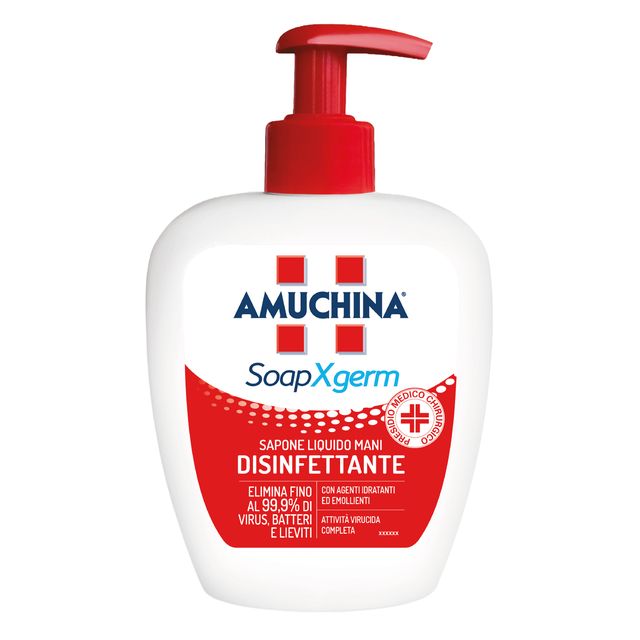 Sapone liquido disinfettante mani SoapXgerm - 250 ml - Amuchina