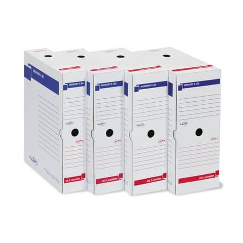 Scatola archivio Memory X120 - 25 x 35 cm - dorso 12 cm - bianco - Sei Rota