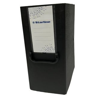 Scatola archivio con maniglia - dorso 20 cm - 25 x 35 cm - nero - Starline