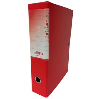 Scatola progetto KingPro - con portaetichetta - dorso 10 cm - rosso - Starline