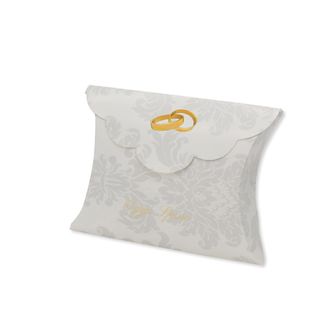 Scatolina portaconfetti - sposi - carta - 10 x 8 x 3 cm - Big Party - conf.25 p…