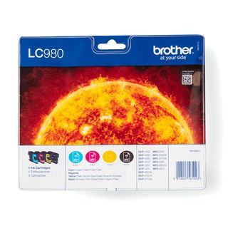 Brother LC980VALBPDR - Confezione da 4 - nero, giallo, ciano, magenta - origina…