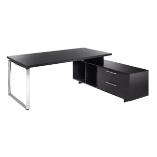 Scrivania Manager Prestige Metal - con mobile servizio reversibile - 210 x 90 x…