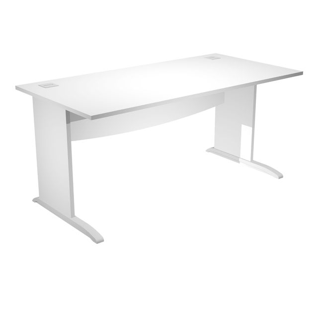 Scrivania Operativa Agorà Basic - fianchi a L melaminico - 140 x 80 x H 73 cm -…