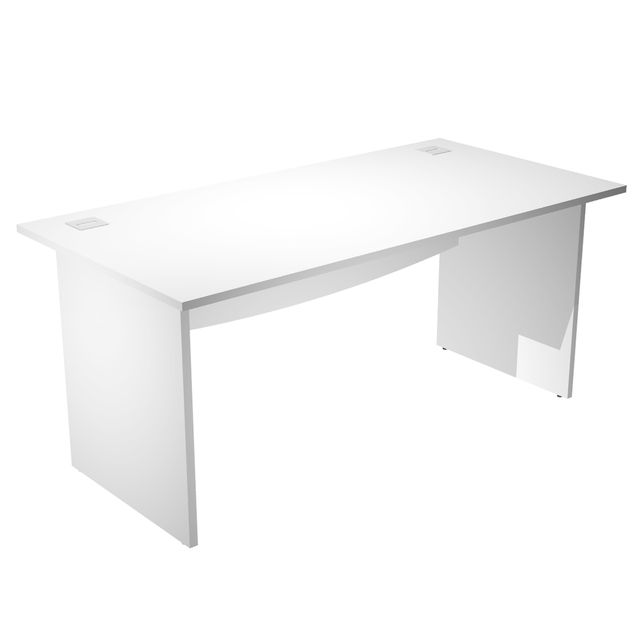 Scrivania Operativa Agorà Basic - fianchi melaminico - 160 x 80 x H 73 cm - bia…