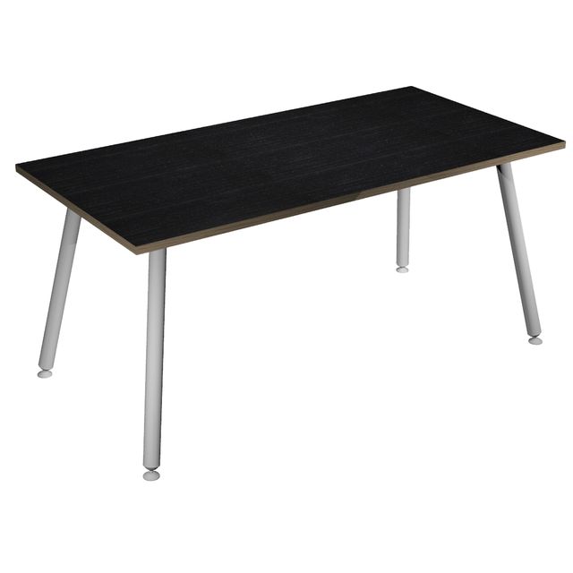Scrivania Skinny Metal - 120 x 80 x H 74,4 cm - bianco / nero venato