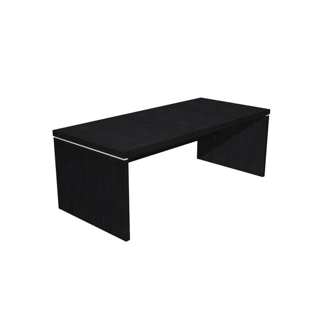 Scrivania direzionale Prestige - 180 x 90 x 74 cm - nero venato