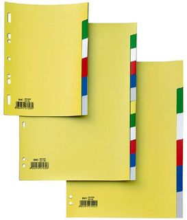 Separatore Record S - 12 tasti - PP - 21 x 29,7 cm - A4 - multicolore - Sei Rota