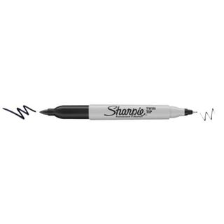 Sharpie - Pennarello a due punte - permanente - nero - inchiostro base acqua - …