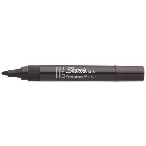 Sharpie M15 - Marcatore - permanente - nero - inchiostro base acqua - 2 mm (pac…
