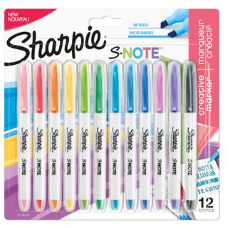 Sharpie S-Note - Marcatore - colori assortiti (pacchetto di 12)