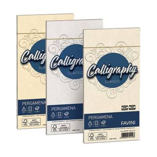 Busta Calligraphy Pergamena - 110 x 220 mm - 90 gr - naturale 06 - Favini - con…