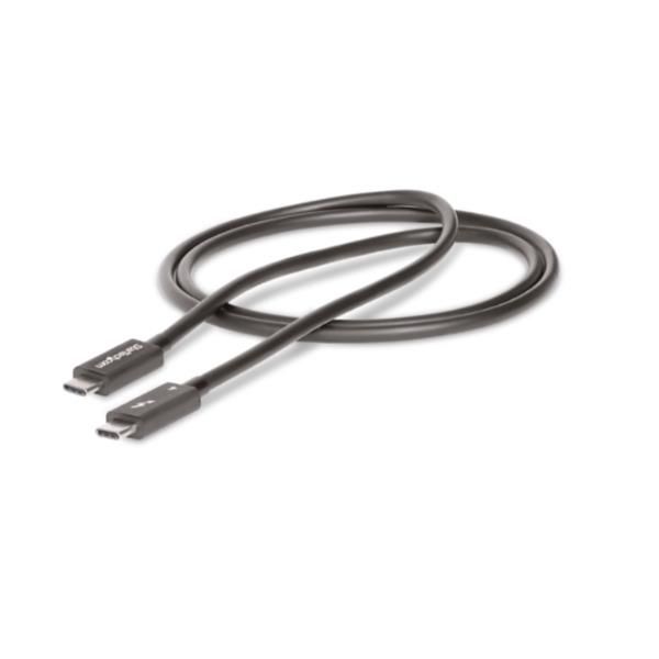 StarTech.com 1.6ft (50cm) Thunderbolt 4 Cable, 40Gbps, 100W Power Delivery, 4K/…