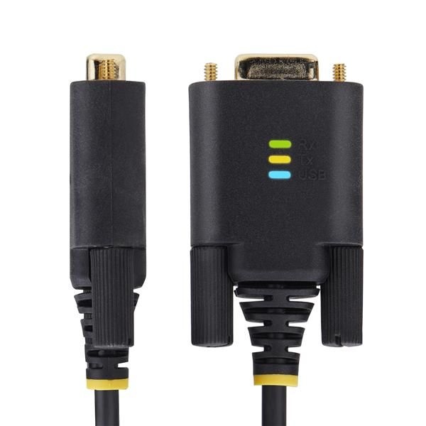 StarTech.com 10ft (3m) USB to Serial Adapter Cable, Interchangeable DB9 Screws/…
